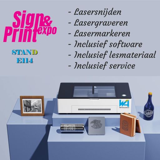 Nieuwe WIA Desktop laser op de Sign & Print Expo